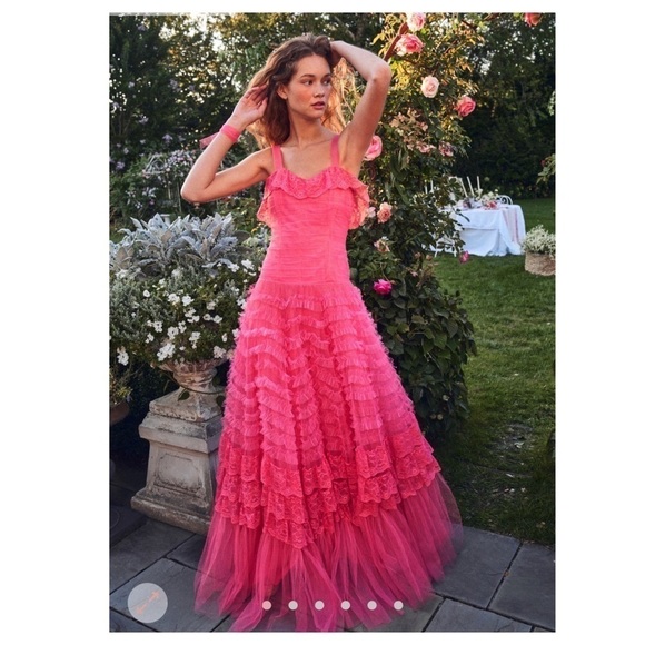 LoveShackFancy Dresses & Skirts - LoveShackFancy Sharelle Tiered Tulle Gown